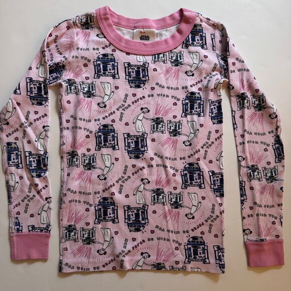Hanna Andersson x Star Wars organic Leia & R2D2 hearts pajamas - Picture 4 of 8